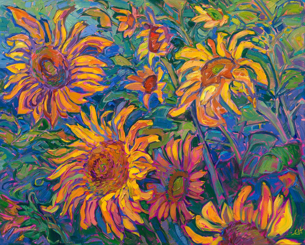 "Hues of Sunflowers" 16x20 Paper Print 